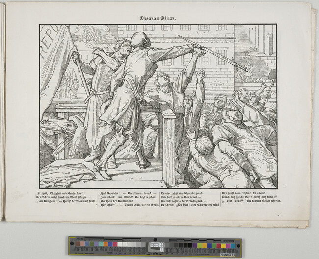 Alternate image #1 of Plate 4 (Death on the tribune); from the cycle Auch ein Todentanz aus dem Jahre 1848 (Another Dance of Death for the year 1848)