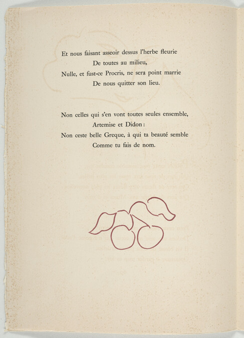 Alternate image #6 of Pages 67 - 70, from the portfolio Florilège des Amours de Ronsard