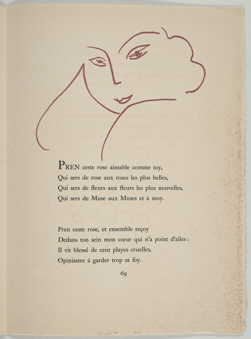 Alternate image #4 of Pages 67 - 70, from the portfolio Florilège des Amours de Ronsard