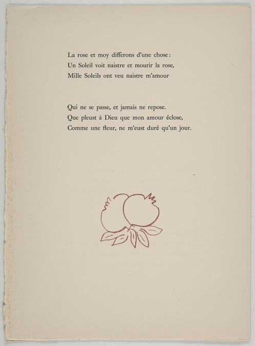 Alternate image #2 of Pages 67 - 70, from the portfolio Florilège des Amours de Ronsard