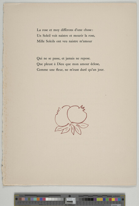 Alternate image #1 of Pages 67 - 70, from the portfolio Florilège des Amours de Ronsard