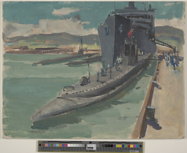 Alternate image #1 of Submarine and Tender, Pearl Harbor, 1943
