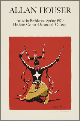 Allan Houser, Dartmouth College Artist-in-Residence, Spring 1979 Poster