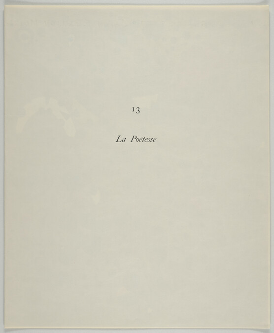 Alternate image #5 of Constellations, La Poetesse (The Poetess), Plate XIII
