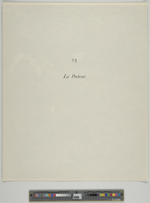 Alternate image #4 of Constellations, La Poetesse (The Poetess), Plate XIII