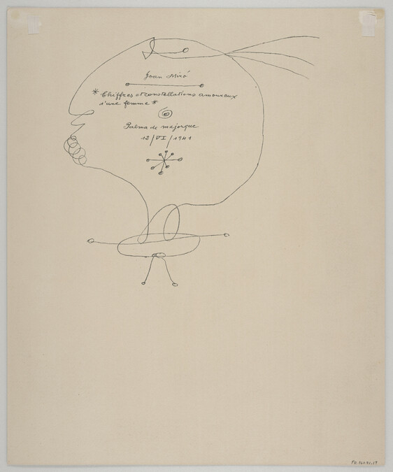 Alternate image #2 of Constellations, Chiffres et constellations amoureux d'une femme (Ciphers and Constellations in Love with a Woman), Plate XIX
