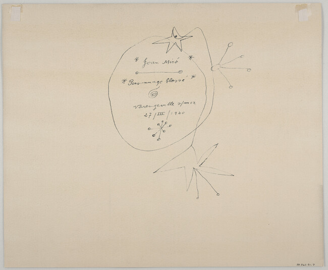 Alternate image #2 of Constellations, Personnage blesse (Wounded personage), Plate VII