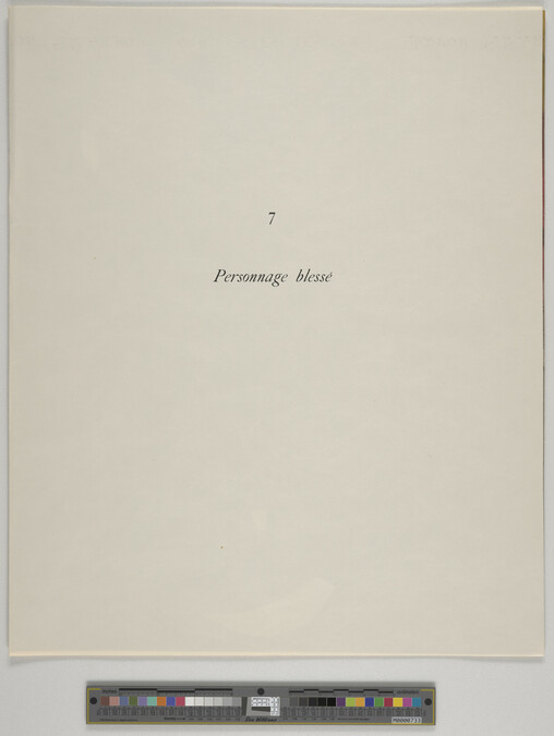 Alternate image #4 of Constellations, Personnage blesse (Wounded personage), Plate VII