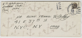 Envelope from H.C. Westermann to Allan Frumkin (Ol' Fang)