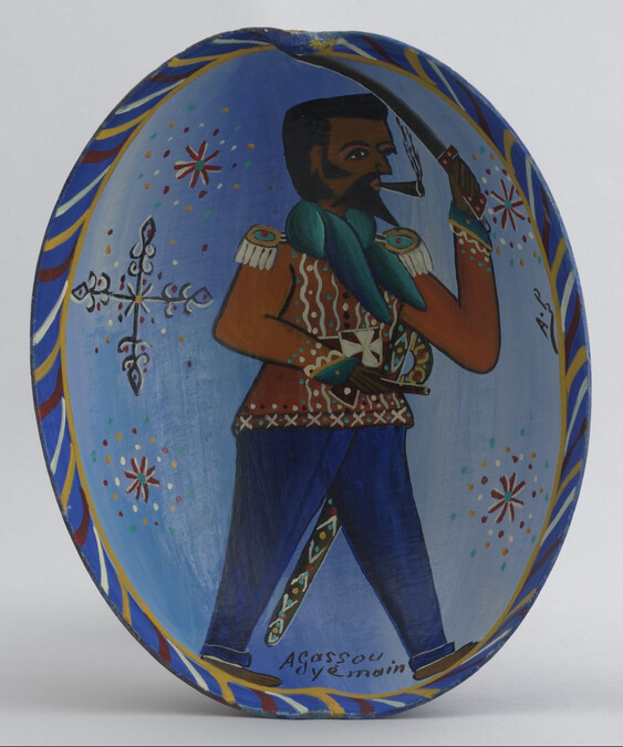 Ritual Gourd depicting Agassou Yemain