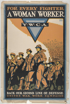 For Every Fighter - A Woman Worker -  Y.W.C.A. - Back our Second Line of Defence