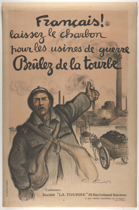 Français! laissez le charbon pour les usines de guerre (Frenchmen!! Leave the Coal for the Mills of War)