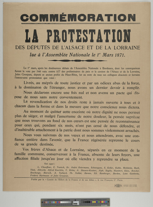 Alternate image #1 of Commémoration/ la Protestation (Commemoration/ the Protest)