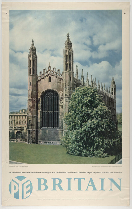 BRITAIN - Cambridge, King's College Chapel (Brit. Travel and Holidays Assoc.)