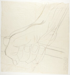 Study of Hand Holding Spear for Ancient Human Sacrifice (Panel 3)  for The Epic of American Civilization