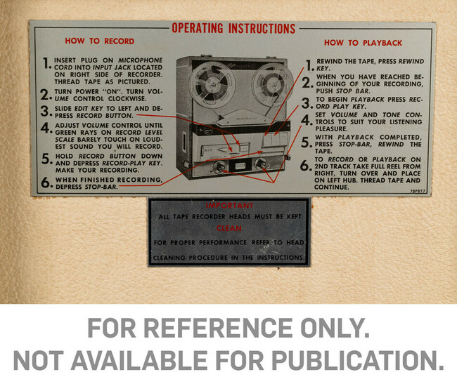 Alternate image #4 of Webcor Tape Recorder