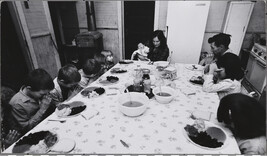 Family Saying Grace at the Table, United States