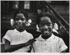Dressed in their Sunday best to have their picture taken, Two Sisters in Harlem, New York