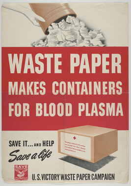 Waste Paper Makes Containers For Blood Plasma
