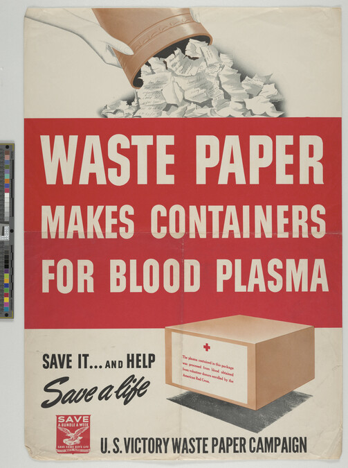 Alternate image #1 of Waste Paper Makes Containers For Blood Plasma