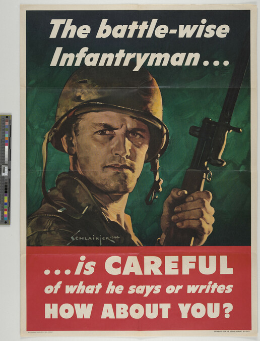 Alternate image #3 of The battle-wise Infantryman…is Careful of what he says or writes. How About You?