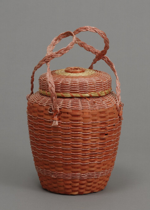 Basket With Lid and Two Handles
