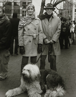 Bill, Ellen, and Bambu, December 17, 2011, from Occupying Wall Street: A Portfolio of 20 Images