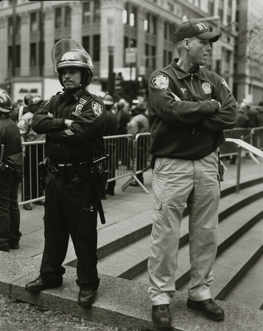 Two Police Officers, November 15, 2011, from Occupying Wall Street: A Portfolio of 20 Images