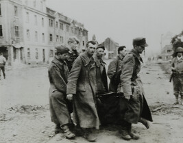 Aachen Prisoners Remove Own Wounded