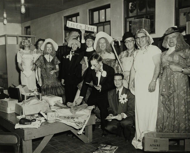 Amateur Theatrical Company Dressed in Costume
