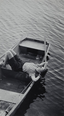 Woman Resting in a Row Boat