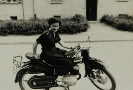 Woman on Motorcycle