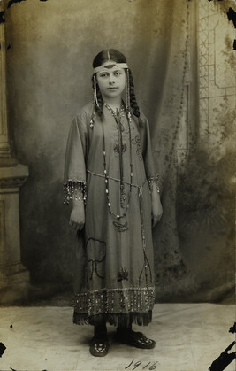 Young Woman Dressed as a Native American