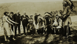 Group of Non-Native and Native American people