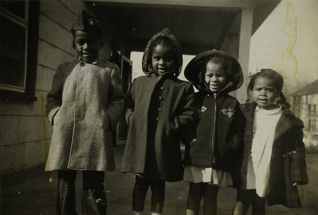 Four Children, Lined-Up