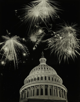 Fireworks over the Capitol Building (?)