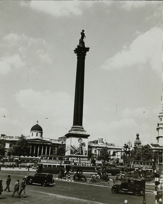 Trafalgar Square during World War II