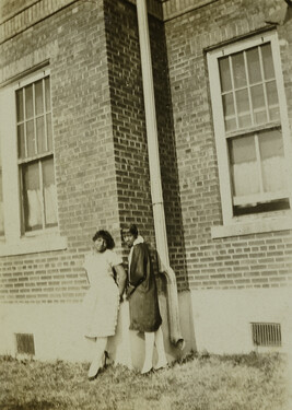 “My dear Schoolmates: 1. Coshia Rosenwald; 2. Frances Dunbar!!!” [From the Photo Album of an...