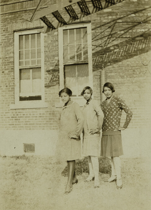“Roommates in Old T.N.U. Jett + Mildred + Hattie” [from the Photo Album of an African-American Woman]