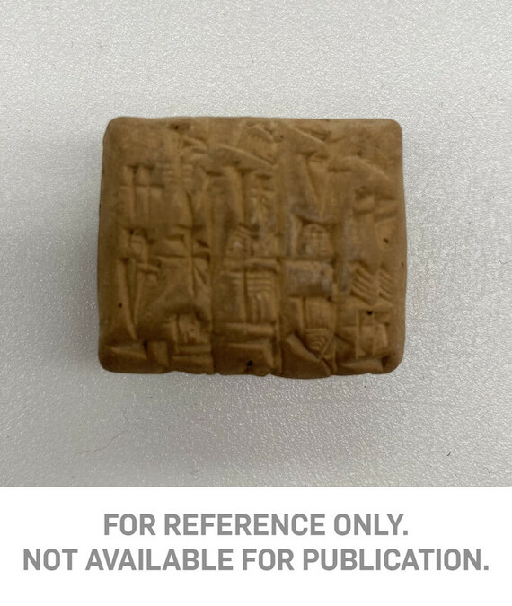 Cuneiform Tablet, Repayment by Enlila, of barley deficit carrying forward from previous year(s).  Lu-dingira, the šabra administrator, received.