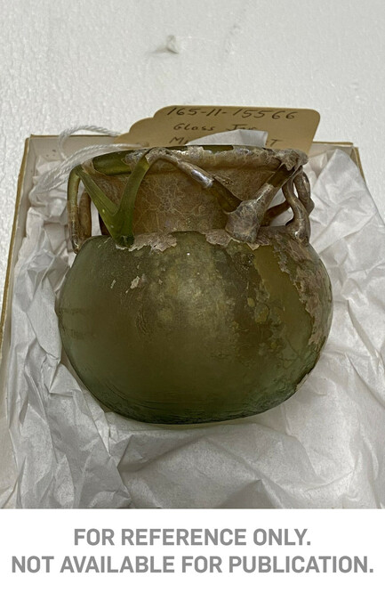 Iridescent Ornamented Around the Rim of a Vase