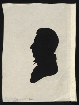 Silhouette of an unidentified man (possibly Sir William Pepperell, 1696-1759)