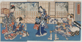 Four Women, Interior Scene (triptych)