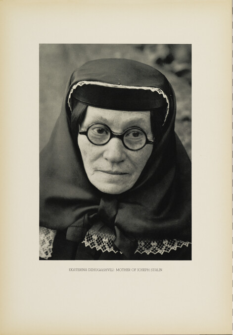 Ekaterina Dzhugashvili: Mother of Joseph Stalin, from the portfolio Margaret Bourke White's Photographs of U.S.S.R.