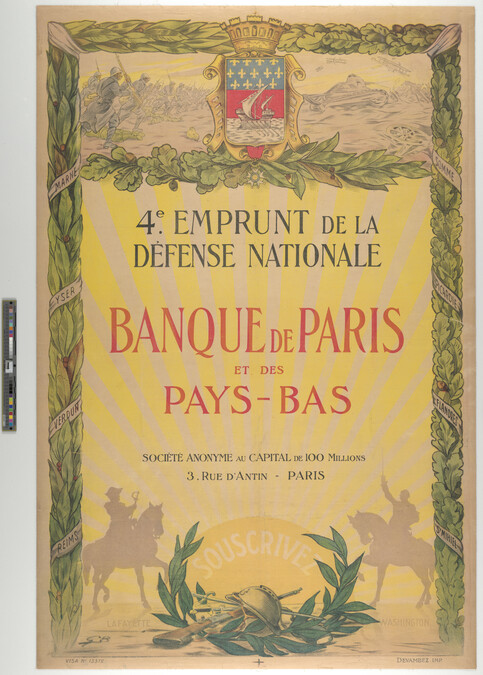 Alternate image #2 of 4e[superscript] Emprunt de la Défense Nationale (4th National Defense Loan)