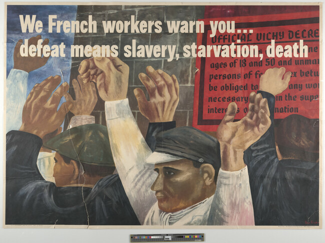 Alternate image #2 of We French Workers Warn You...defeat means slavery, starvation, death...