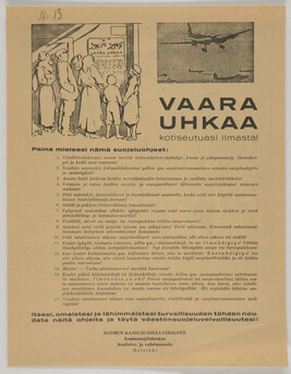 Vaara Uhkaa/ (instructions in case of attack)