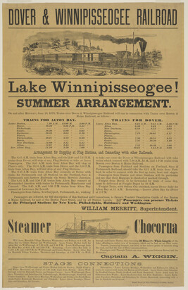 Dover and Winnipisseogee, Railroad Flyer